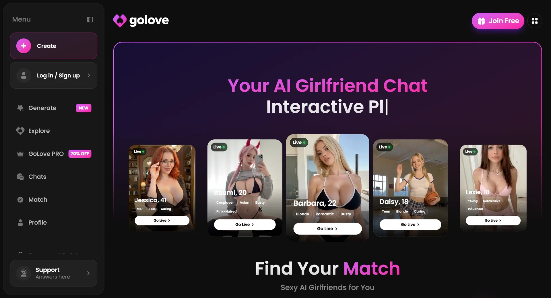 GoLove.ai screenshot